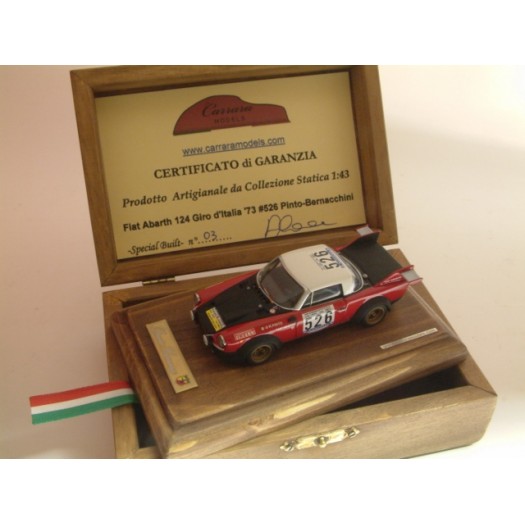 Fiat Abarth 124 #526 Giro d'Italia 1973 Pinto / Bernacchini - Special Built 1:43